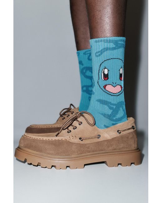 Pull&Bear Blue Pokémon Squirtle Socks for men
