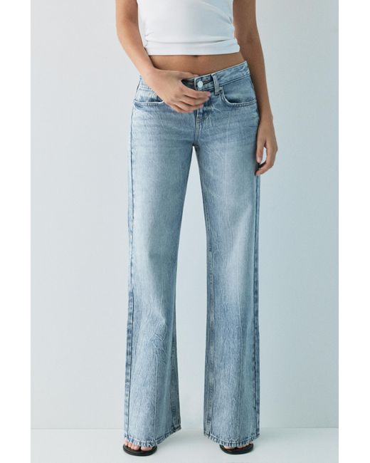 Jeans Droits Étoiles Pull&Bear en coloris Blue