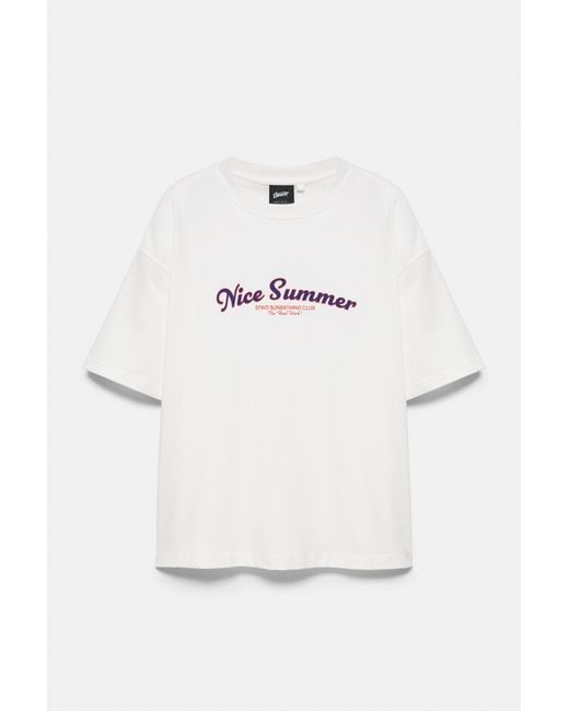Pull&Bear Multicolor Stwd Nice Summer T-Shirt for men
