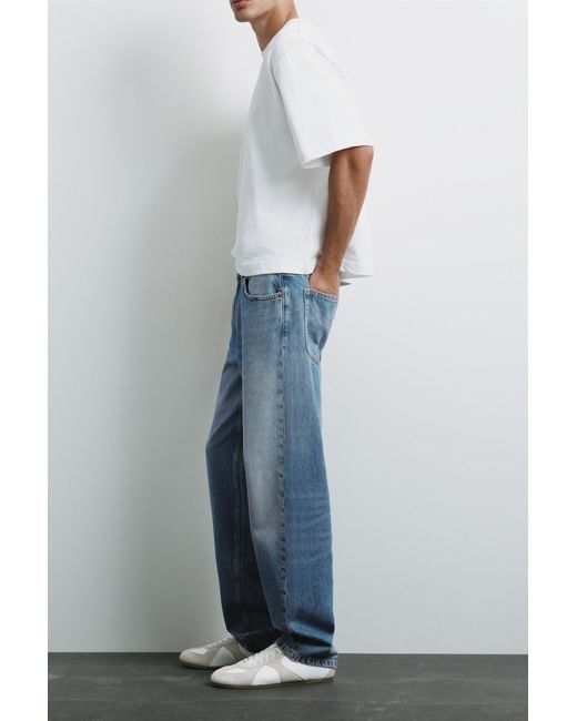 Pull&Bear Straight Fit Jeans in het Blue voor heren