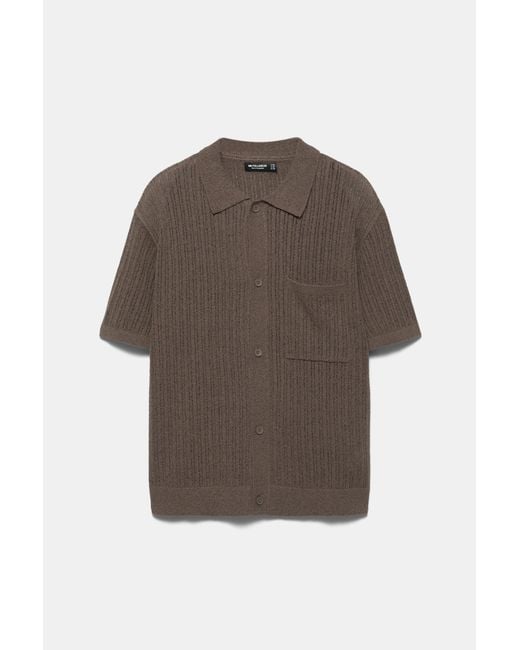 Camicia di Pull&Bear in White da Uomo
