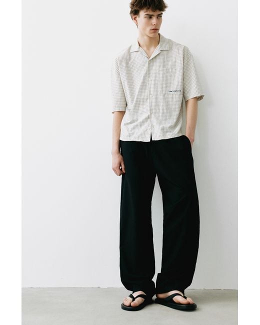 Pull&Bear White Rustic Joggers for men
