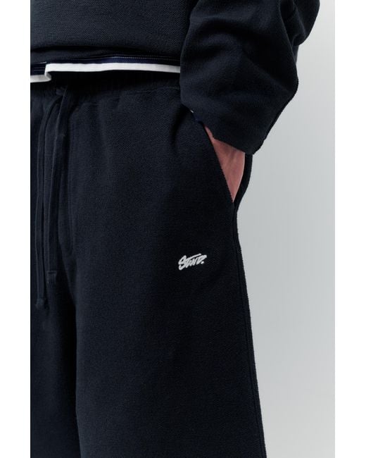 Pull&Bear Stwd Skater Joggingbermuda in het Blue voor heren
