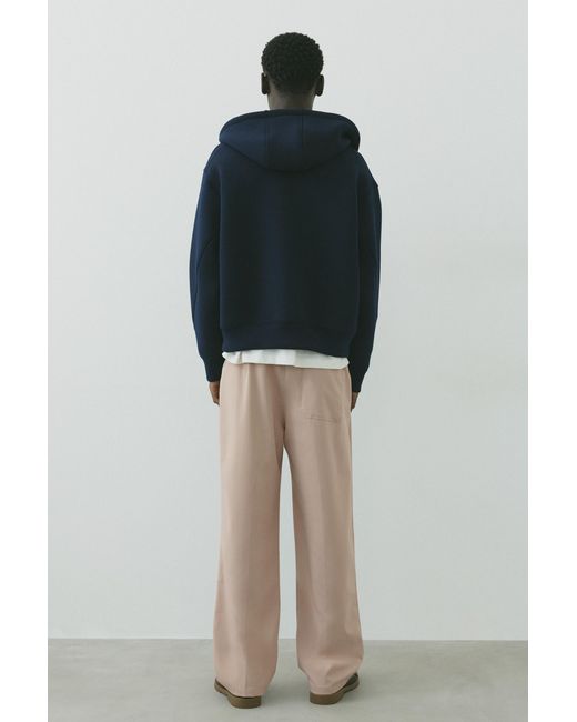 Pantalon Tailoring Wide Leg Pull&Bear pour homme en coloris Black