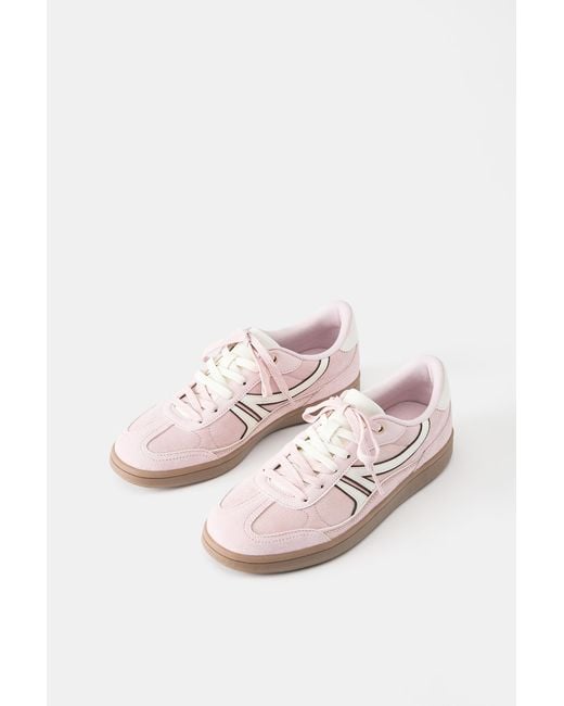 Pull&Bear Pink Retro Trainers