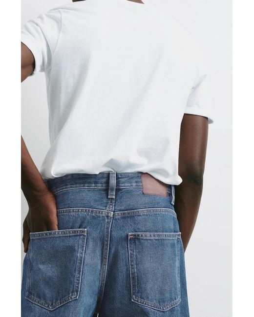 Pull&Bear Blue Baggy Jeans for men