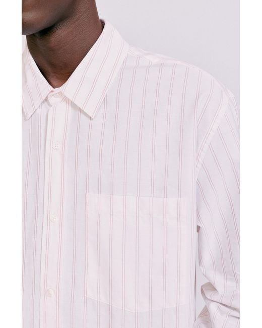 Pull&Bear Multicolor Striped Long Sleeve Shirt for men