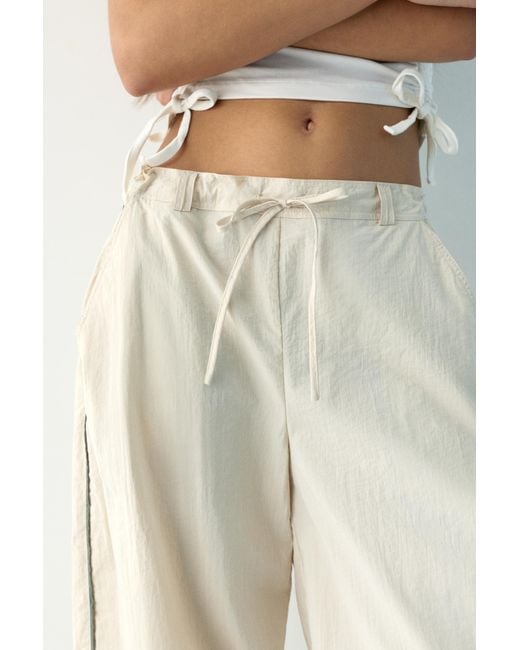 Pull&Bear Technische Capri Pofbroek in het Gray