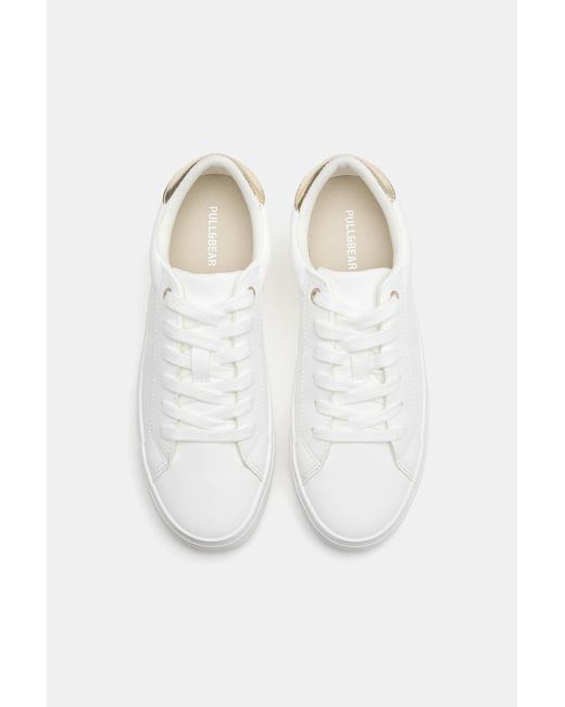 Pull&Bear Blue Chunky Trainers With Detail