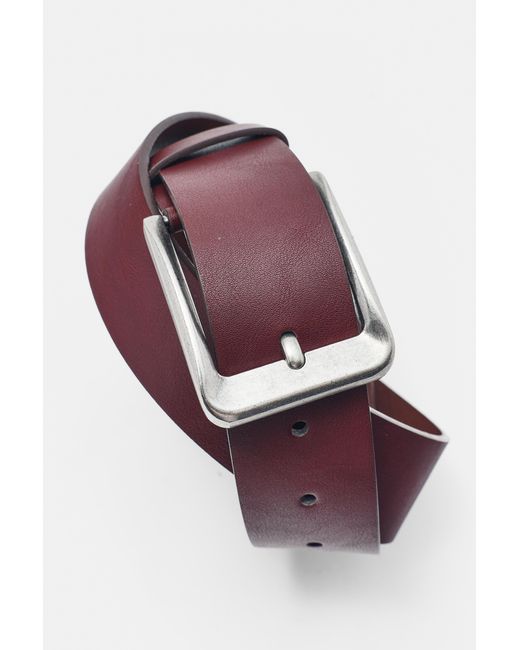 Pull&Bear Basic Riem Met Leereffect in het Purple