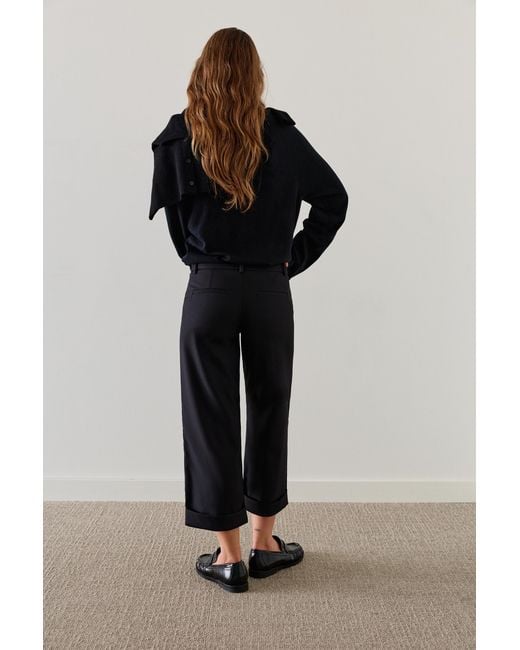 Pull&Bear Culotte Met Knopen in het Black
