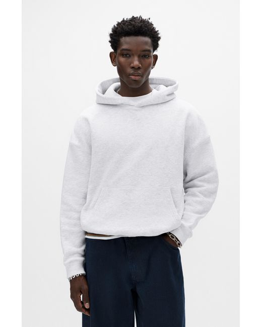 Pull&Bear Boxy-Kapuzenpullover in White für Herren