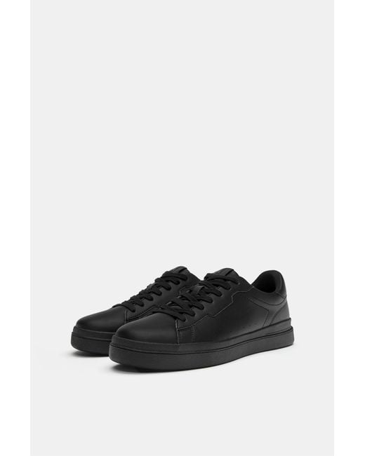 Pull&Bear Black Casual Chunky Sole Trainers for men