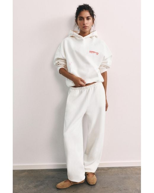 Sweat À Capuche Graphique Running Pull&Bear en coloris White