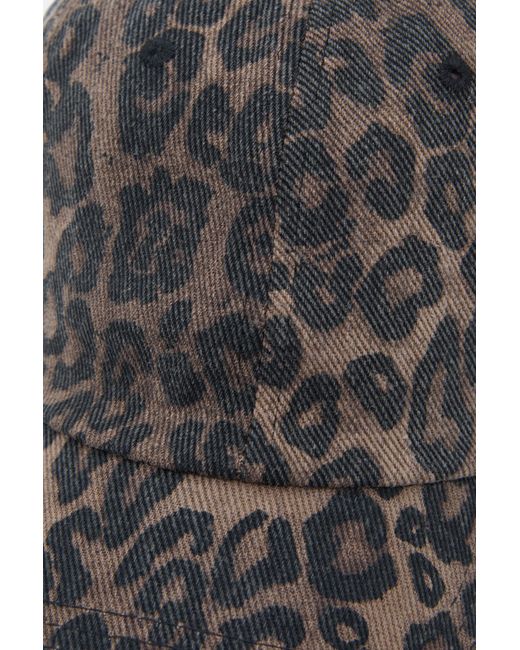 Cappellino Leopardato di Pull&Bear in Gray