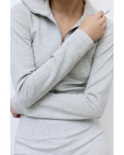 Pull&Bear Gray Zip-Up Jacket