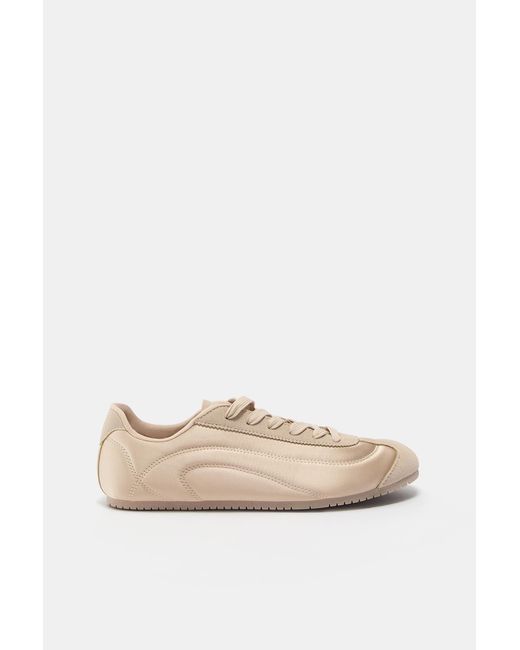 Pull&Bear Blue Stoff-Sneaker