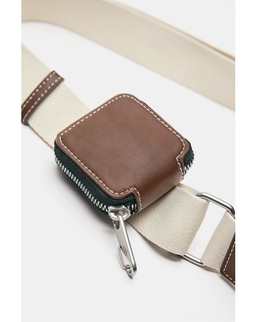 Borsa A Tracolla Con Portamonete E Impunture di Pull&Bear in Blue da Uomo