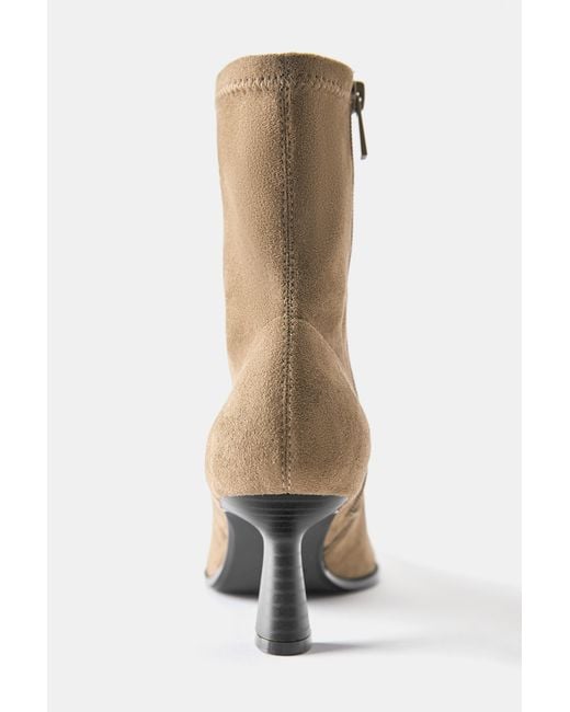Bottines Stretch À Talon Pull&Bear en coloris Gray