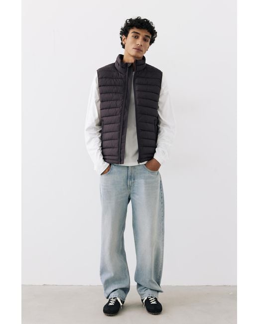 Pull&Bear Steppweste in Black für Herren