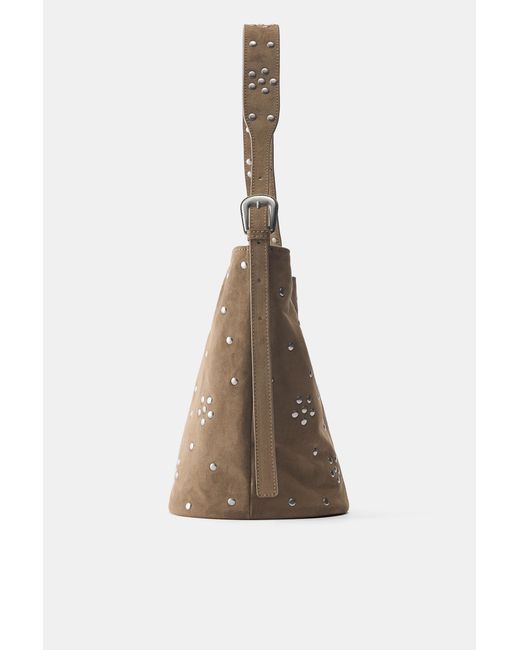 Pull&Bear Multicolor Studded Tote Bag