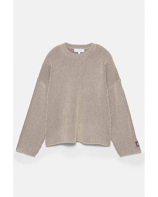Maglia A Costine Con Filo A Contrasto di Pull&Bear in Gray