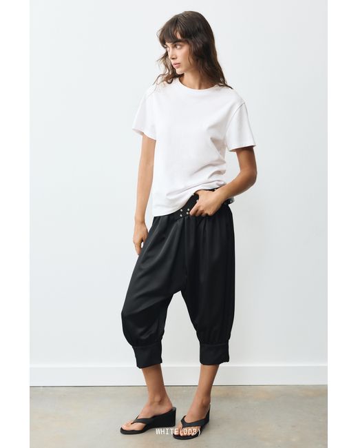 Pull&Bear White Short Sleeve T-Shirt 100% Cotton