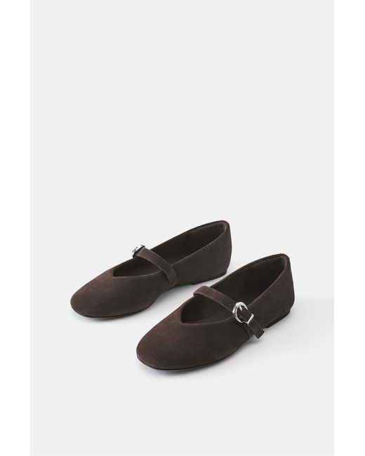 Pull&Bear White Lederballerinas