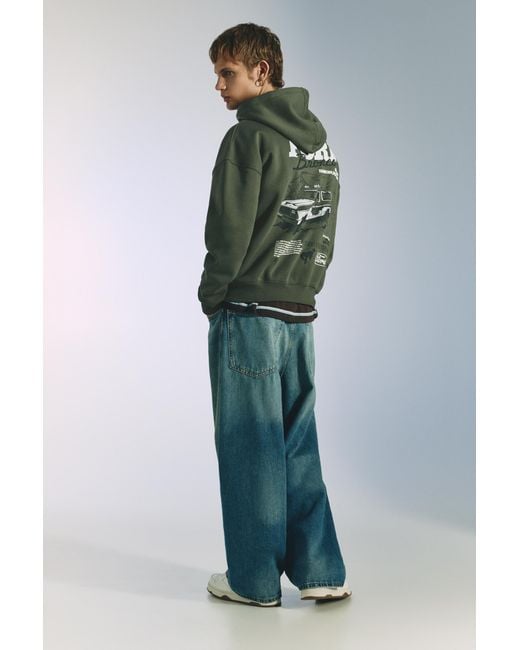 Pull&Bear Ford Bronco Capuchonsweater in het Green voor heren