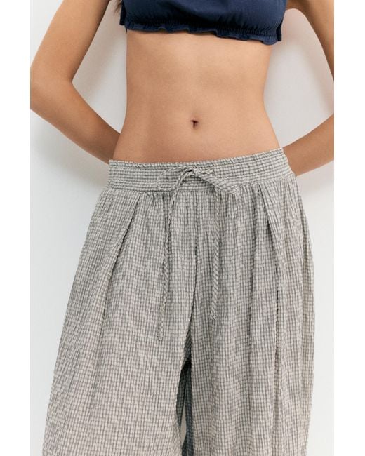 Pull&Bear Multicolor Pumphose Mit Karomuster