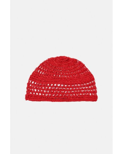 Basco All'Uncinetto di Pull&Bear in Red