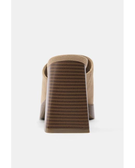 Pull&Bear Brown Clogs Mit Absatz