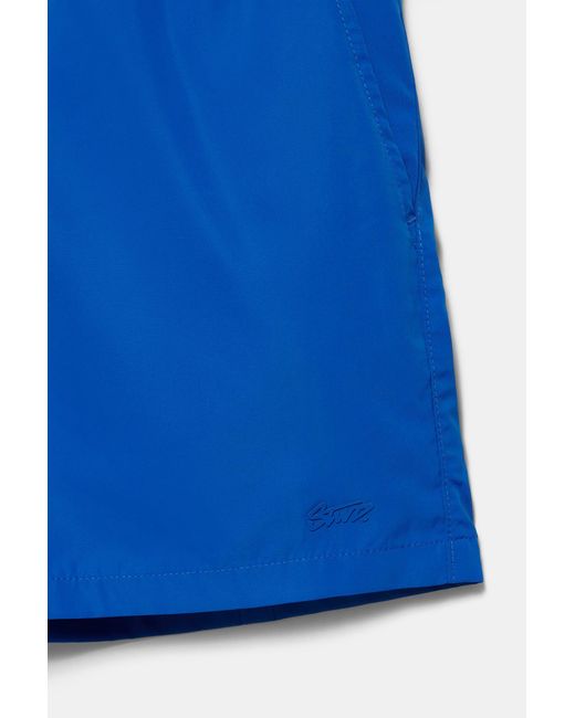 Pull&Bear Gray Basic Swimming Trunks for men