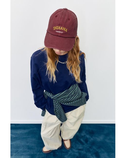 Pull&Bear Red Indiana-Cap