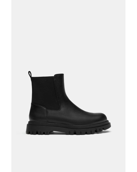 Bottes Chelsea Doublées Pull&Bear pour homme en coloris Black