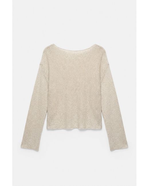Pull&Bear White Rustic Jumper