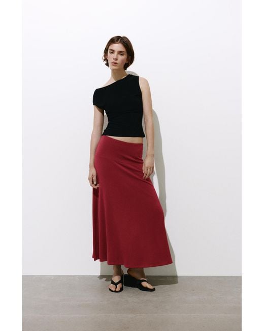 Pull&Bear Flared Midi Skirt