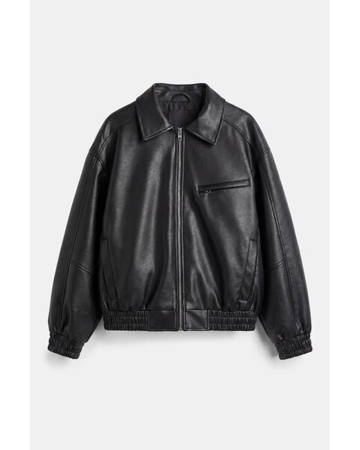 Pull&Bear Dad Jack Met Leereffect in het Black