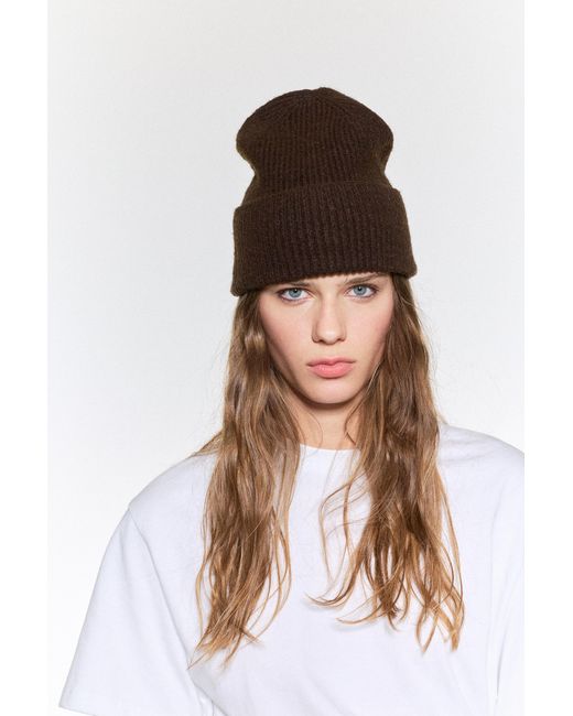 Pull&Bear Brown Knit Beanie