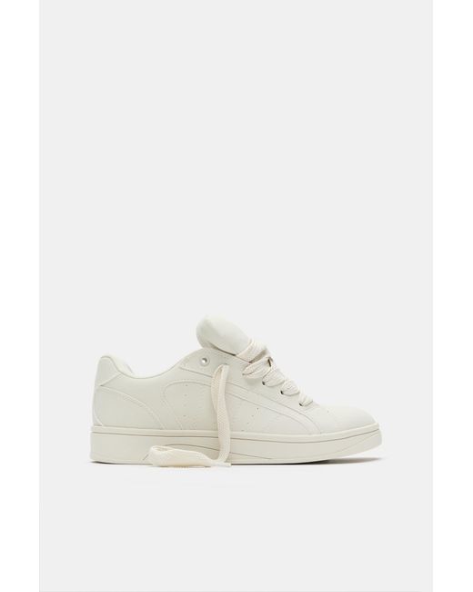 Pull&Bear White Stwd Skate Trainers for men
