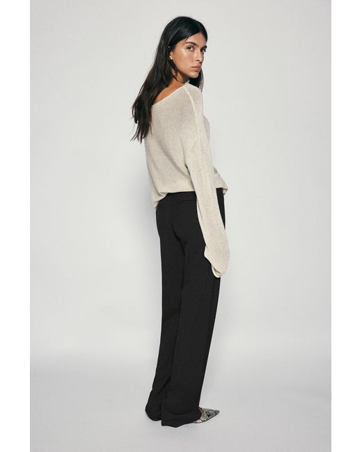 Pull&Bear Black Full Length Smart Trousers
