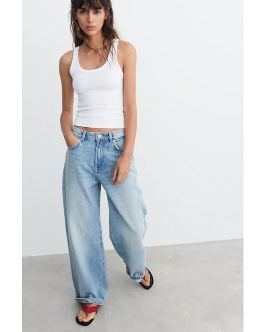 Pull&Bear White Basic Tank Top