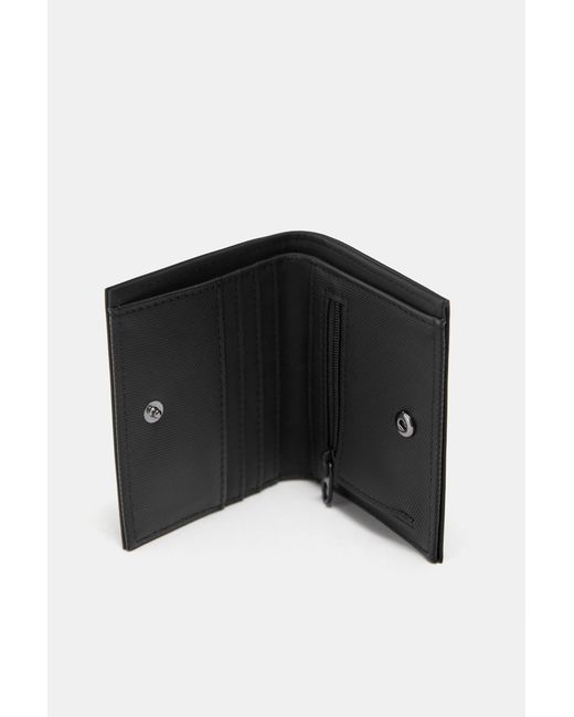 Pull&Bear Black Rubberised Wallet for men