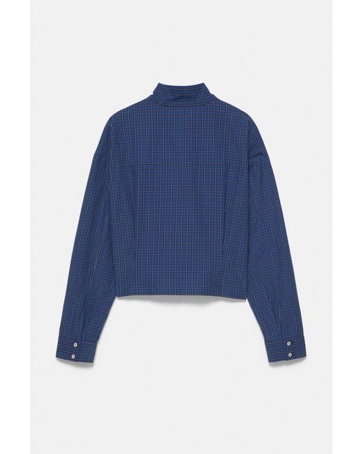 Chemise Oversize À Carreaux Pull&Bear en coloris Blue
