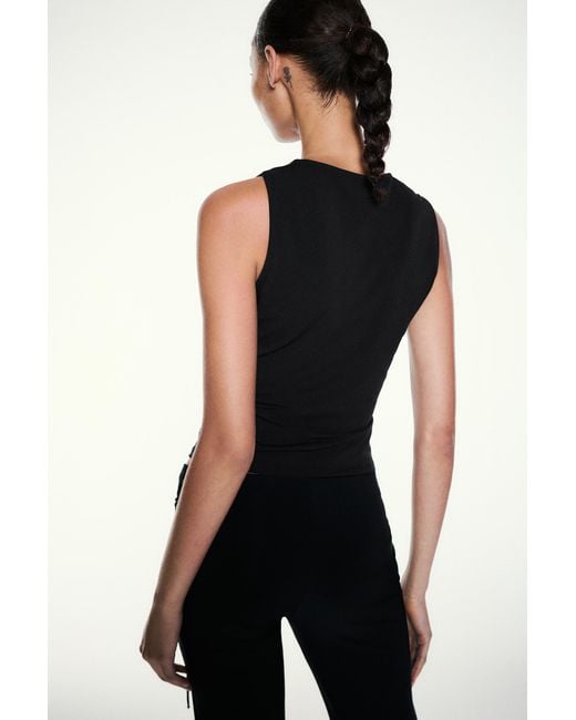 Pull&Bear Blue Cut-Out Embellished Top
