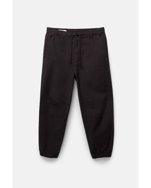 Pull&Bear Jogger Mit Strukturmuster in Natural für Herren
