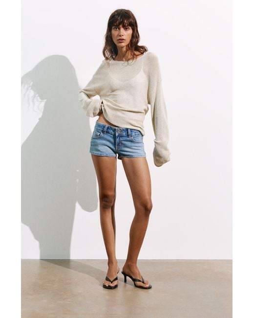 Pull&Bear White Rustic Jumper