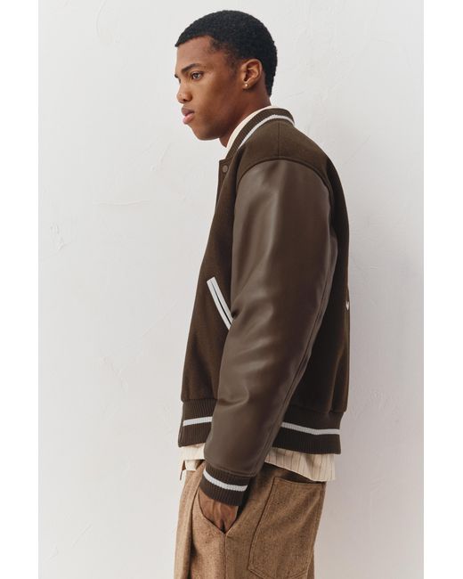 Pull&Bear Brown Bomber Jacket for men
