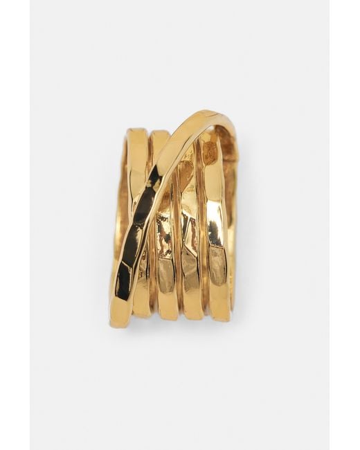 Pull&Bear Metallic 3-Pack Of Rings