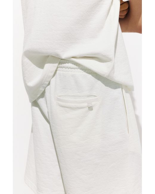 Pull&Bear White Bermuda Short Sweatpants for men